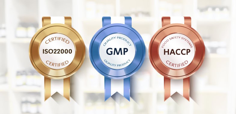 ISO 22000, GMP, HACCP